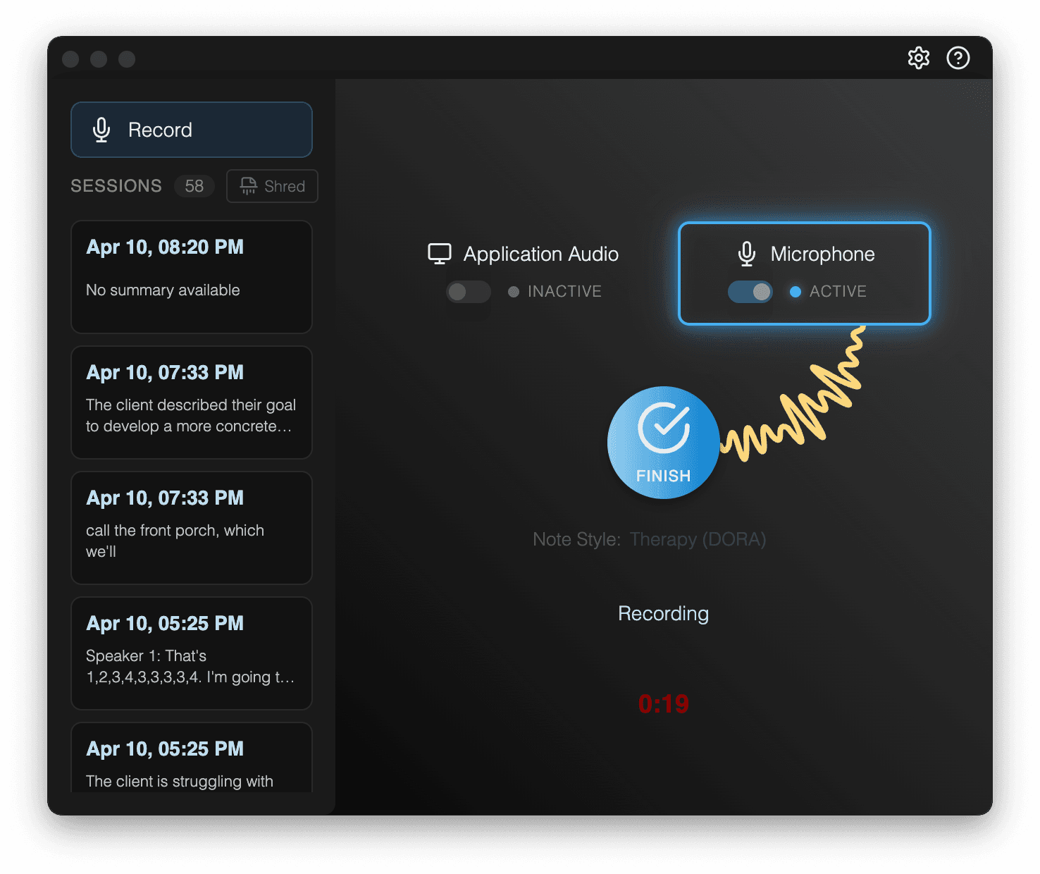 From voice to structured note on your device