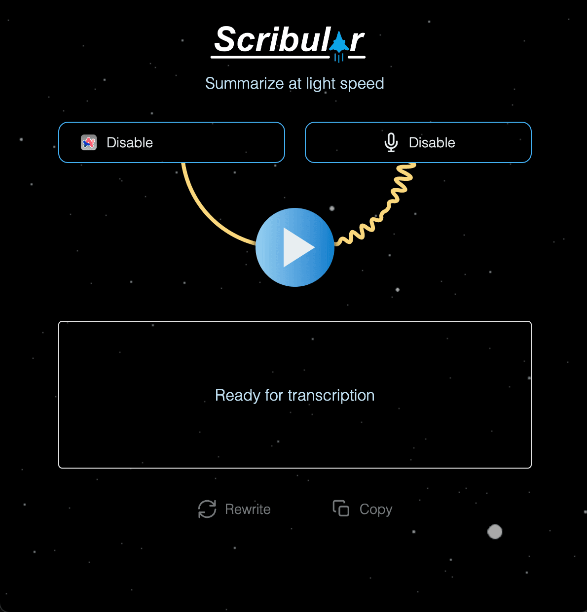Scribular App Interface